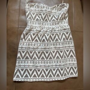 Judith March Brown and Cream dress